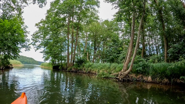 Feldberger Seenlandschaft mit dem Kajak